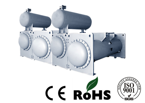 Líquido refrigerante inundado unidade de condensação do evaporador R410A do permutador de calor, do Shell e do tubo