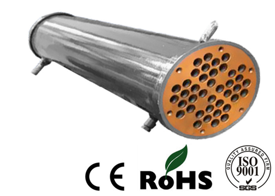 Permutador de calor de aço inoxidável do condensador de SS316L com material do tubo da liga de níquel de cobre