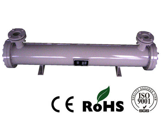 Refrigerador industrial Shell e tipo do tubo do cano principal do evaporador quatro do permutador de calor do tubo